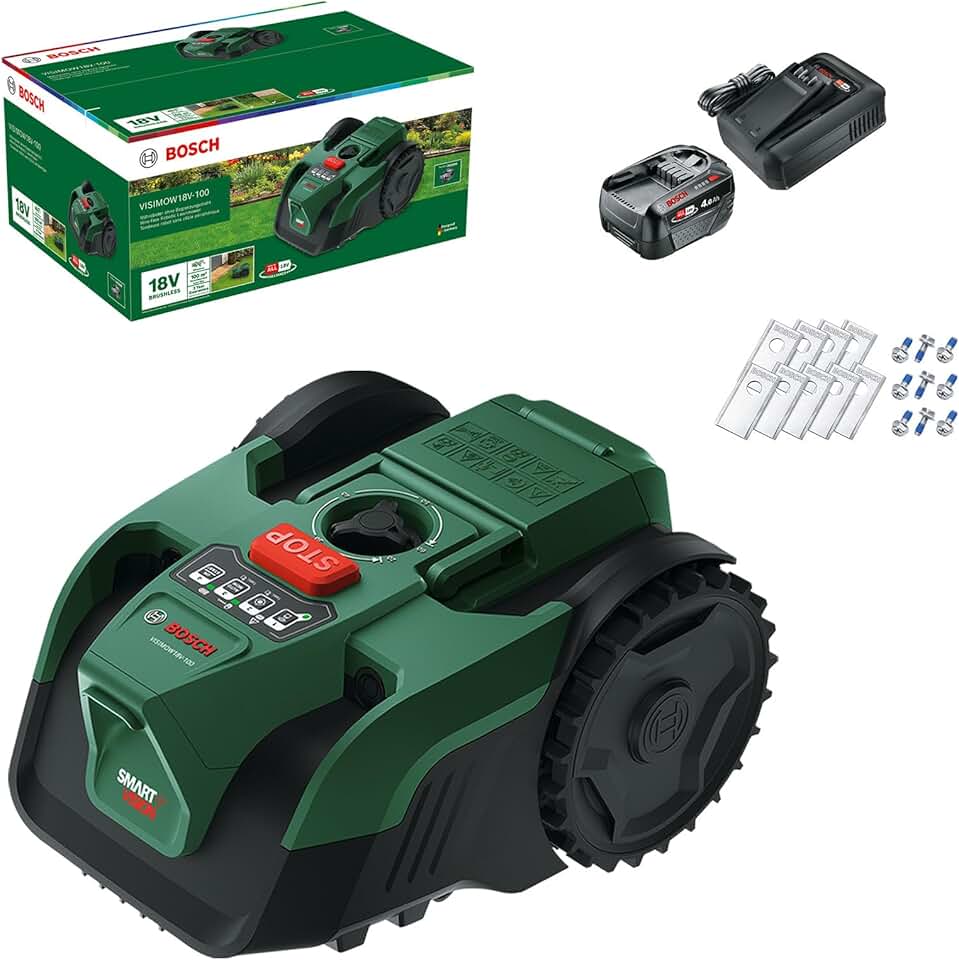 jardinito - VISIMOW série - 16 cm, 20-60 mm - robot tondeuse sans-fil - VISIMOW18V-100