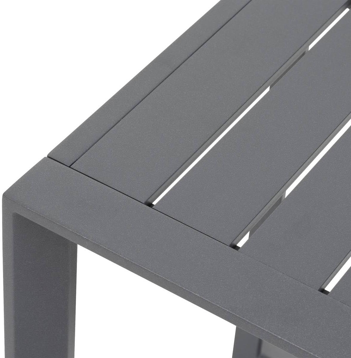 jardinito - Allure Graphite - 79x79x30cm - Table basse jardin alu
