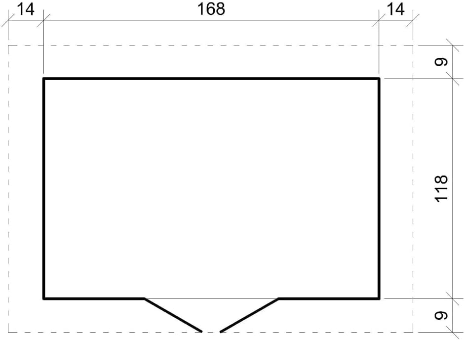 Abri de Jardin en Bois avec Sol TRAITÉ - Stockage extérieur I196xL136xH218 cm/ 1.98 m2 Petit abri à Outils, Local à vélos - jardinito M367C+M367G