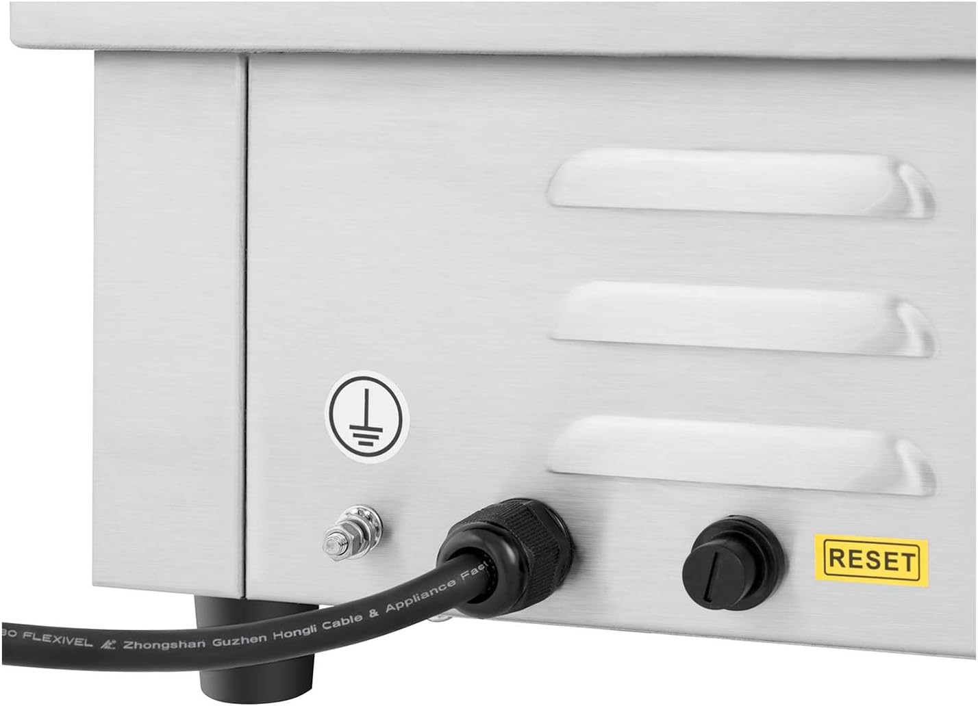 jardinito - Plancha Électrique Double - 73x40cm - 2x2200W INOX Restaurant