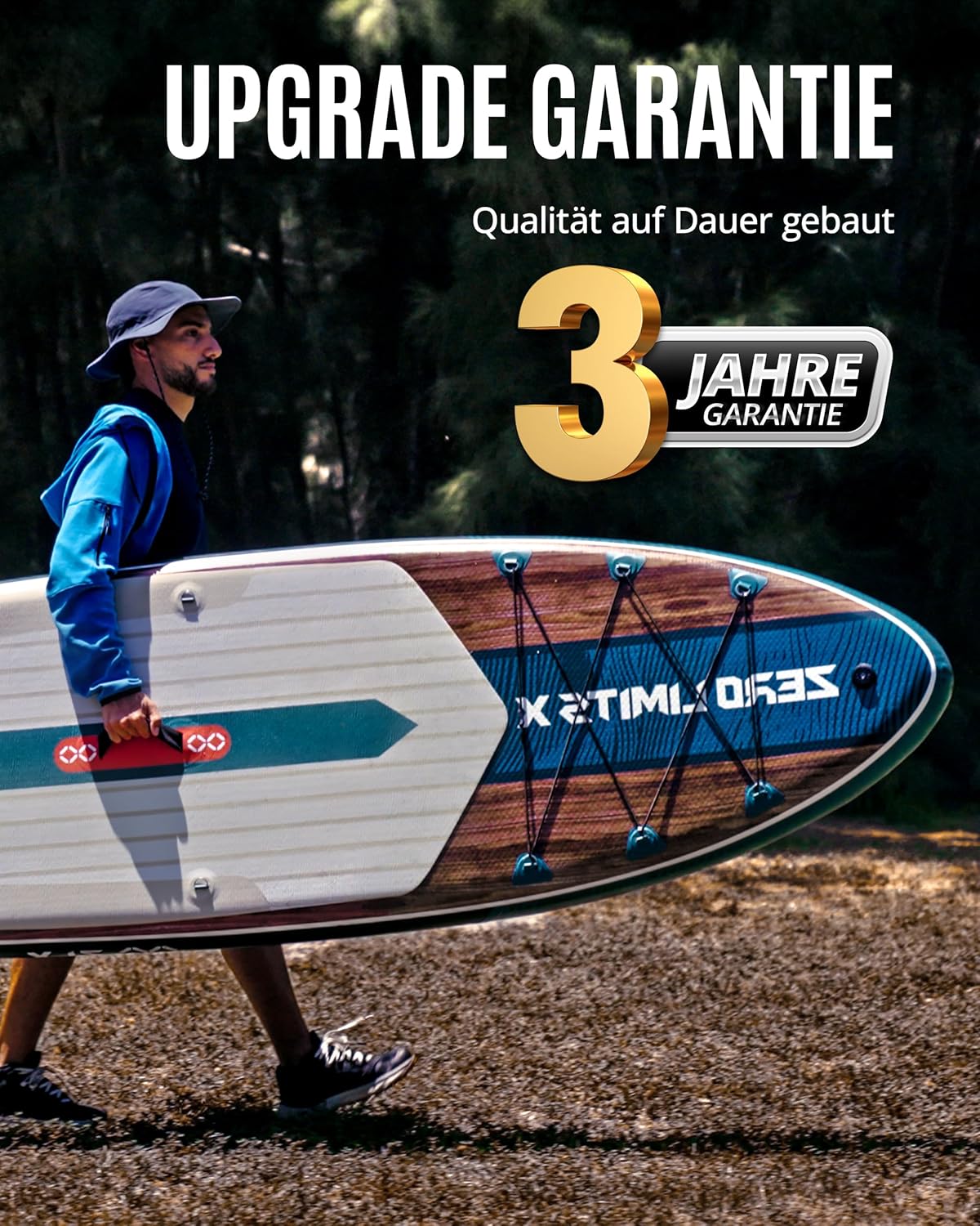 ZLX - Paddle gonflable 2 places - 320x84cm - siège kayak, kit complet, débutants et tous niveaux