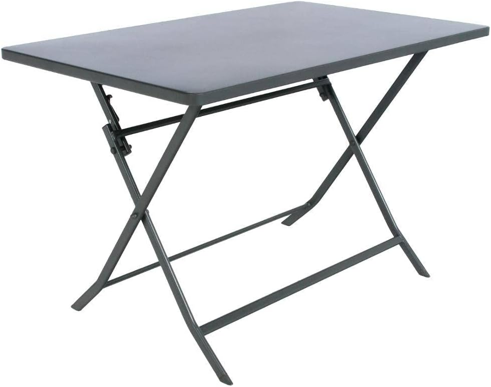 jardinito - Greensboro - 4 places, rectangulaire, acier renforcé, gris graphite