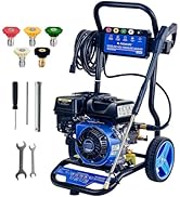 jardinito Nettoyeur Haute Pression Thermique 248 Bar, 3600 PSI 590L/h Laveuse à Essence 210cc 7,0 C...