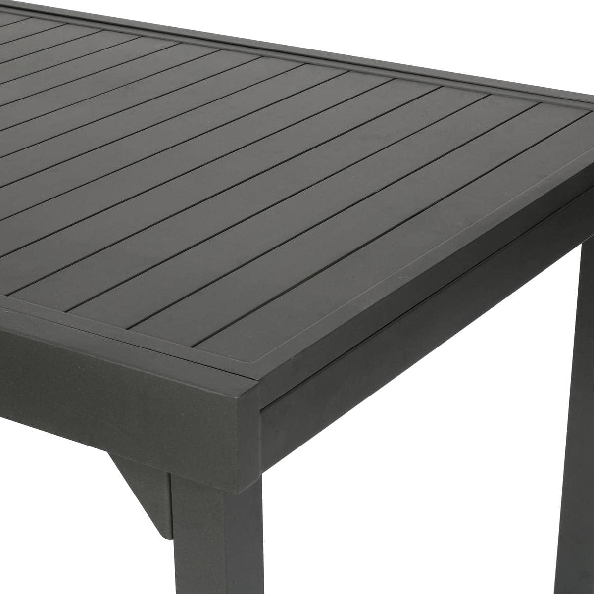 jardinito - Piazza - 230/340x100 cm - table extensible 12 places, aluminium antirouille