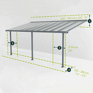 adjustable dimensions jardinito jardinito pergola