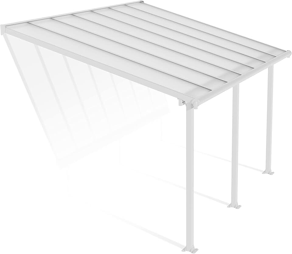 jardinito by jardinito - Olympia - 12.8 m² - Aluminium, polycarbonate, blanc, pergola moderne
