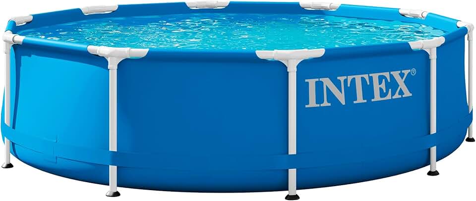 jardinito - Piscine Cadre Métal - Ø305x76 cm - hors-sol, structure acier