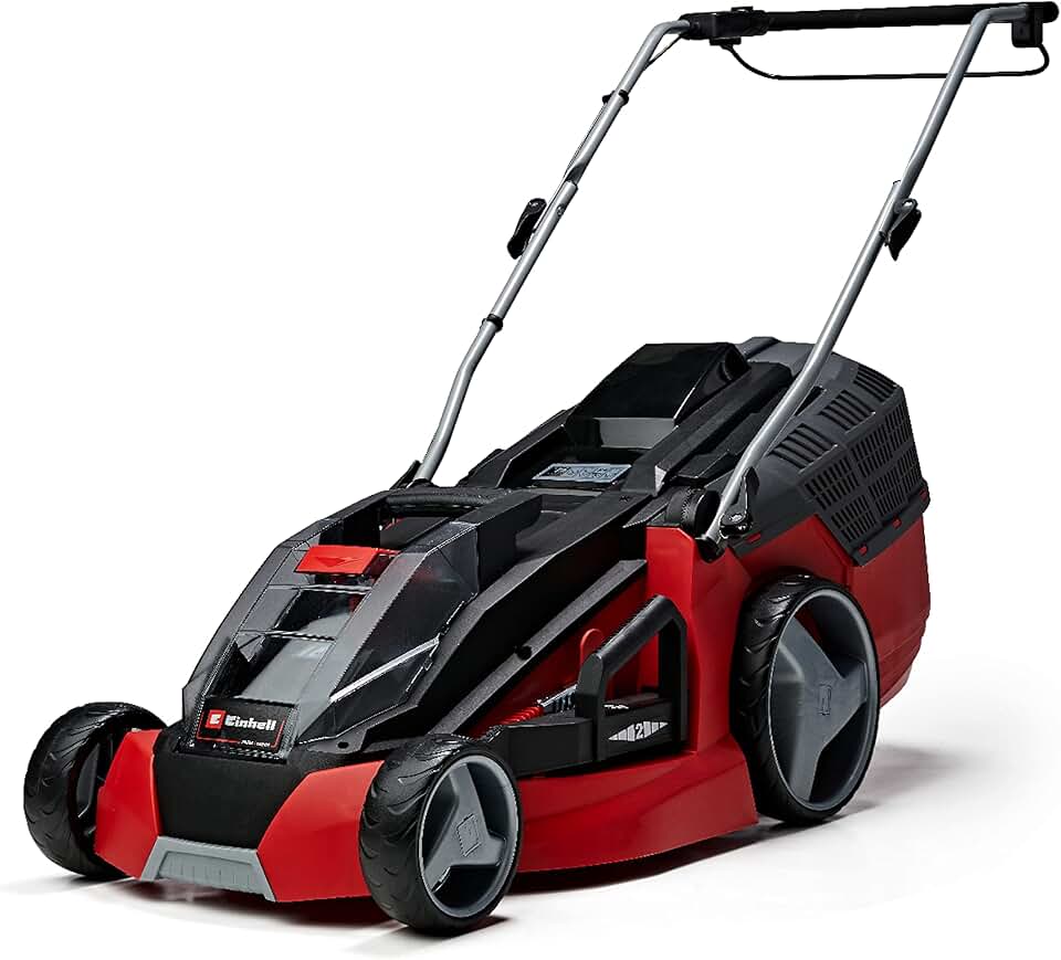 jardinito Tondeuse à Gazon sans Fil GE-CM 43 Li M KIT Power X-Change (36V, Largeur de Coupe 43 cm, Surface conseillée 500 m²) Livré avec 2 Batteries 4,0 Ah et Chargeur