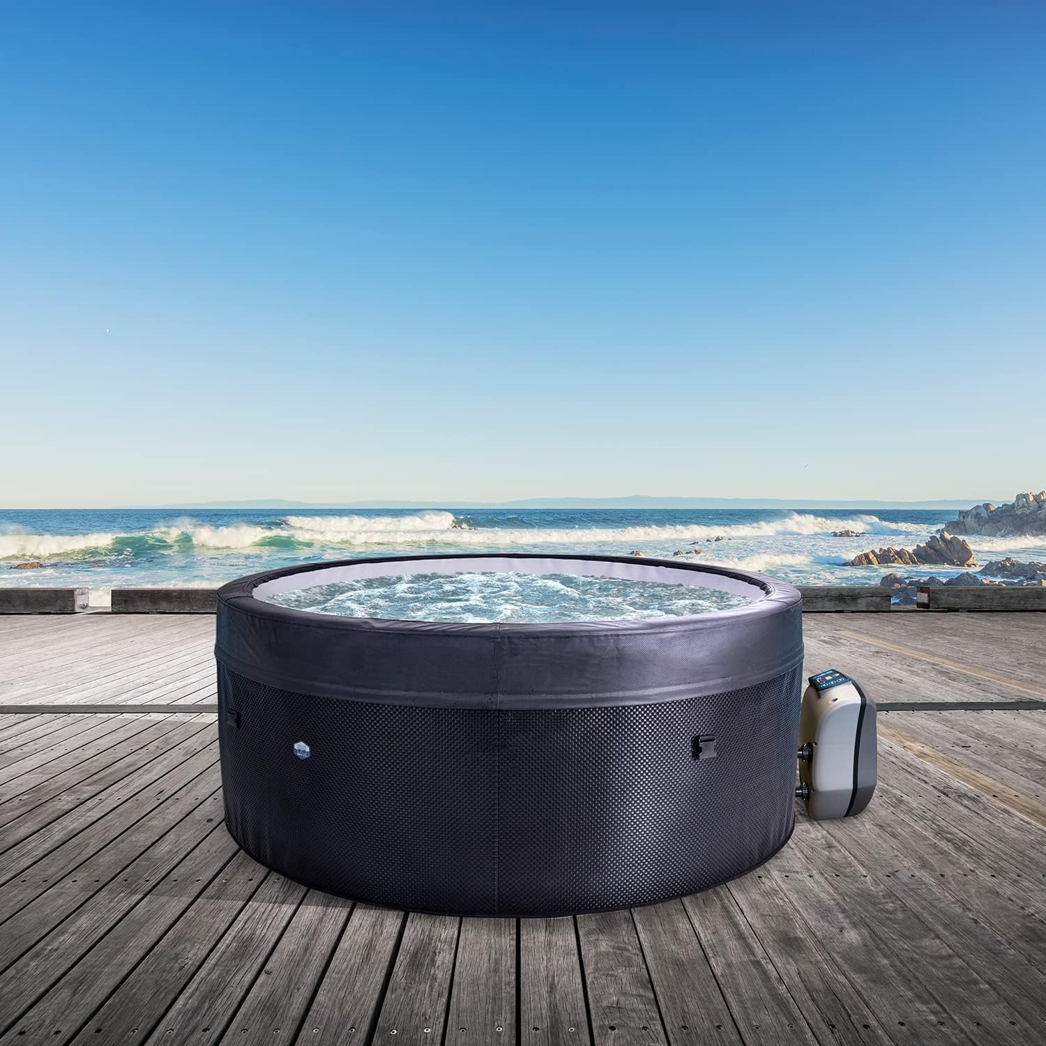 Netspa - Vita 4 places spa semi-rigide rond, confort compact SP-VIP140B