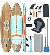 ZLX Stand Up Paddle Board 350 x 89 cm, kit de planche SUP, Stand Up Paddle avec aileron central unique, R...
