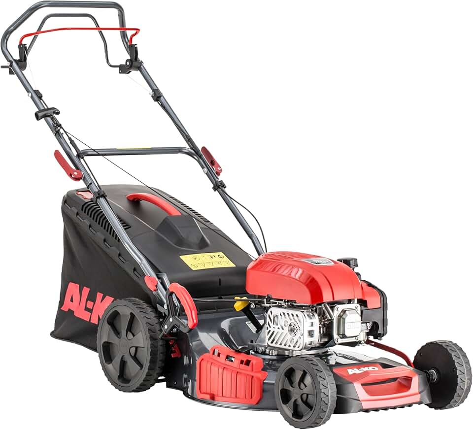 jardinito Tondeuse à Gazon à Essence Easy 5.16 SP-D, Largeur de Coupe 51 cm, Puissance Moteur 3.0 KW, Traction à 1 Vitesses, Fonction 4INONE, boîtier en tôle d'acier, pour pelouses jusqu'à 1800 m²
