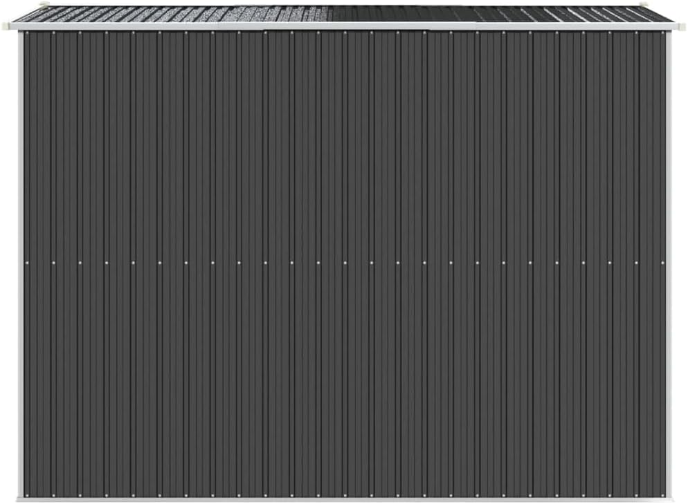Abri de jardin anthracite 192x274x223 cm acier galvanisé, 3147450