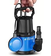 jardinito Pompe submersible 400 W, 8000 l/h, hauteur de refoulement max. 8 m - Profondeur d'immersion maximale : 7 m, réglable