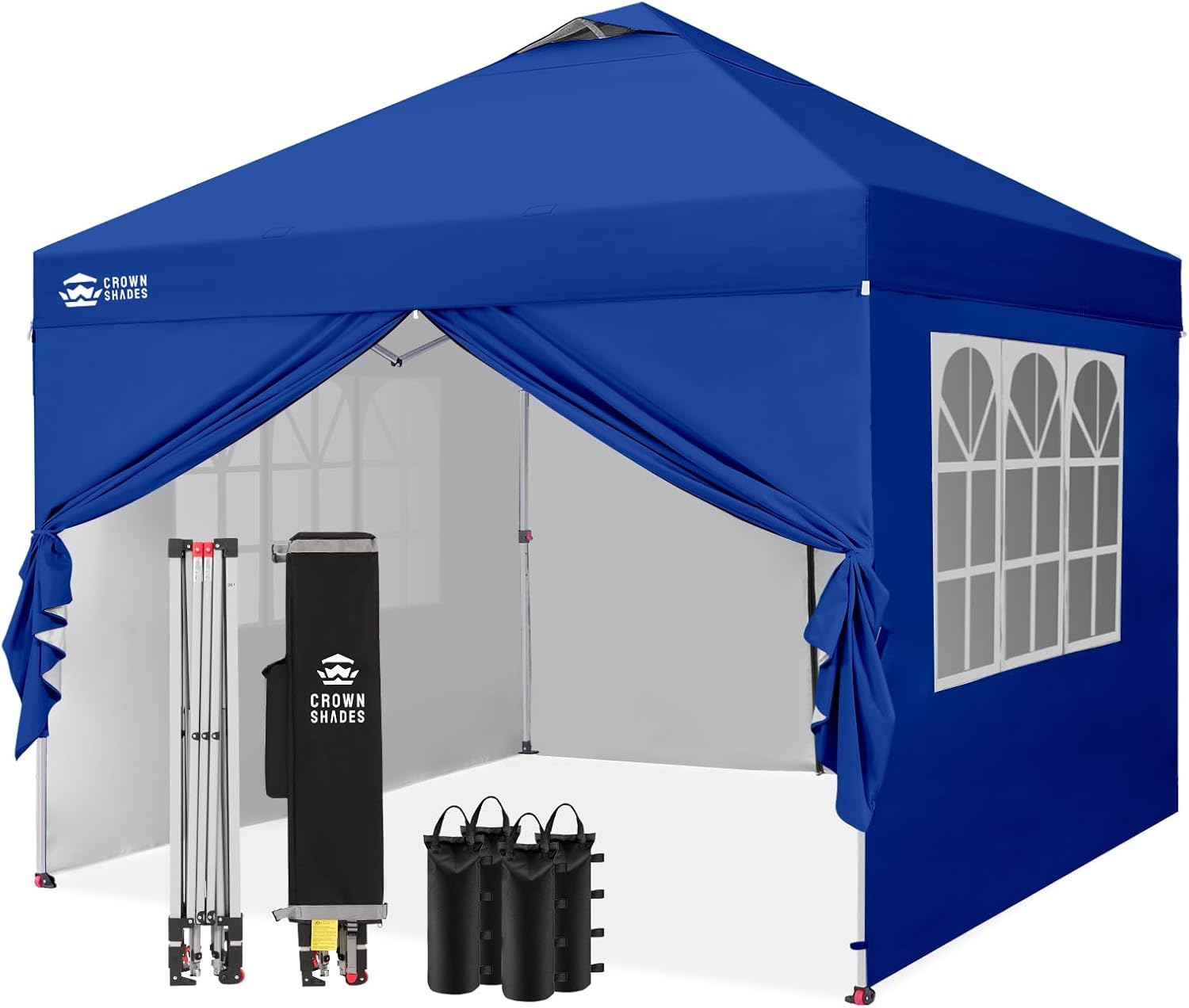 jardinito - tonnelle pliante 3x3m - imperméable, UPF 50+, 4 parois amovibles