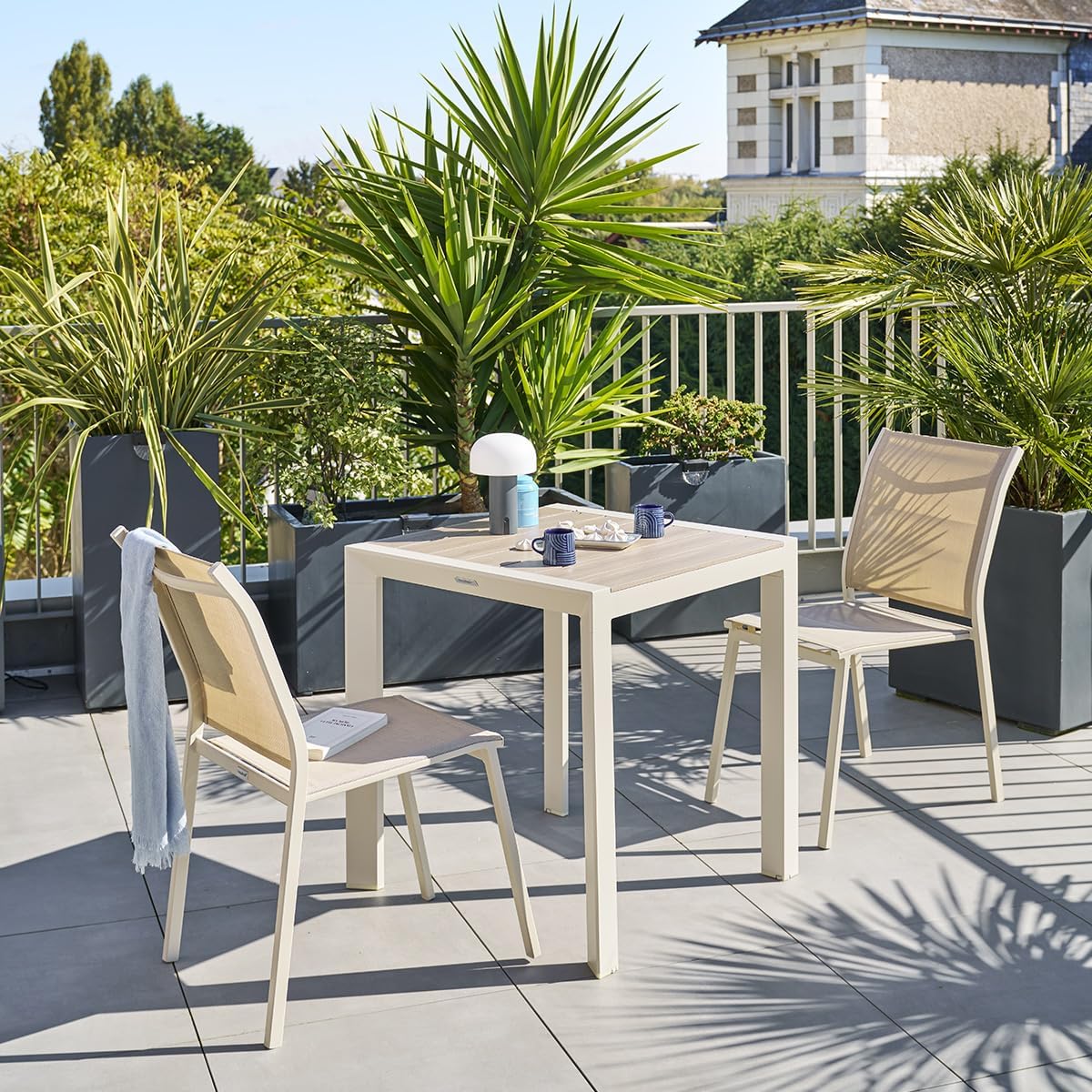 jardinito - Evasion Argile - 2 places - aluminium époxy lattes bois