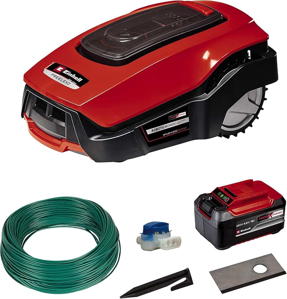 jardinito - robot tondeuse FREELEXO 1200 - 1200m² - LCD, Bluetooth, 18V, batterie 5,2Ah