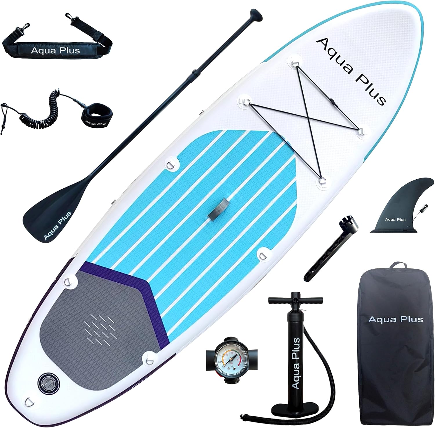 jardinito - SUP gonflable 15cm - planche à pagaie, pompe, sac à dos
