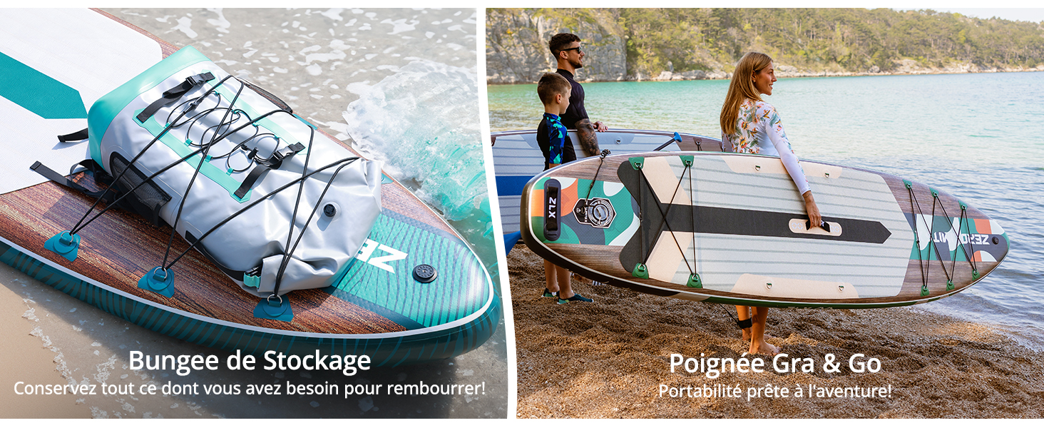 ZLX Paddle Gonflable Adulte 2 Place