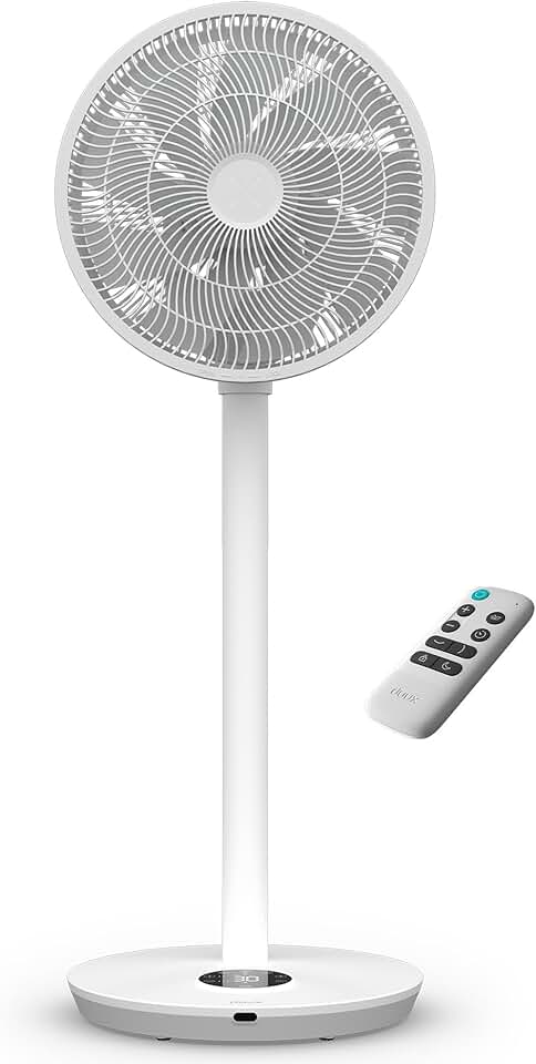 jardinito - Whisper Flex 2 - 54-92cm - ventilateur silencieux, mode nuit, 2W, télécommande