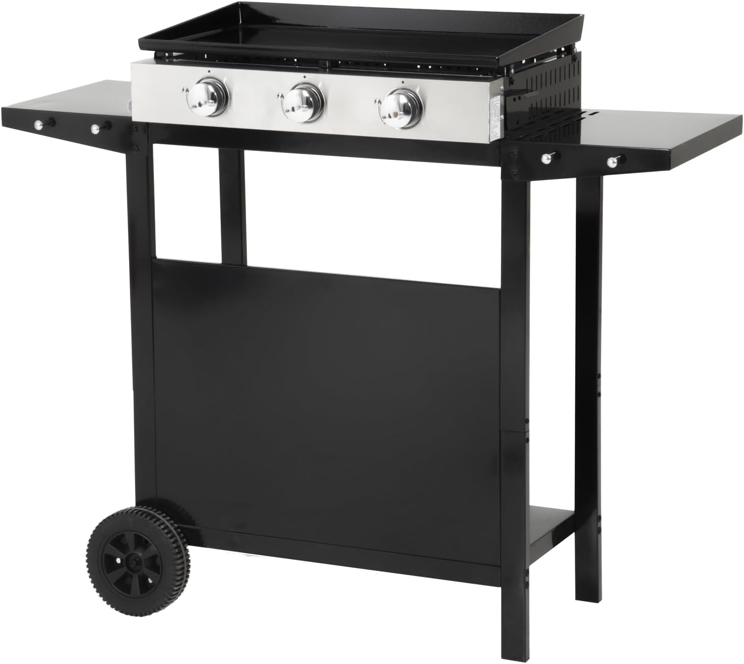 jardinito - Plancha Mérida sur chariot 3 brûleurs 6kW 74x33 cm
