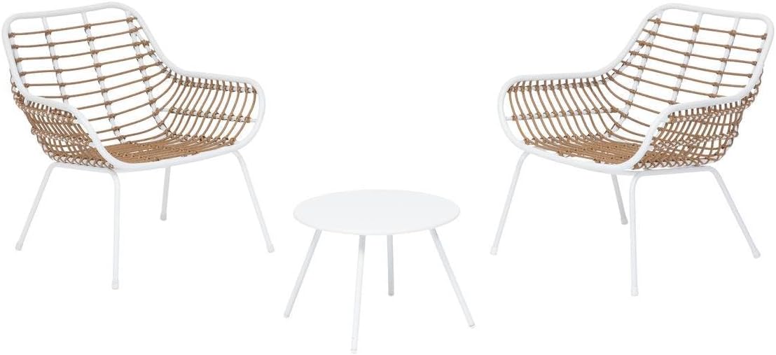 jardinito - Paopao Duo - acier époxy blanc 2 places - compact et élégant