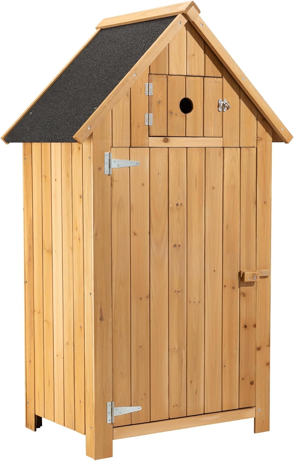 jardinito - Abri de jardin bois - 770x540x1370mm - toit bitume, 2 portes