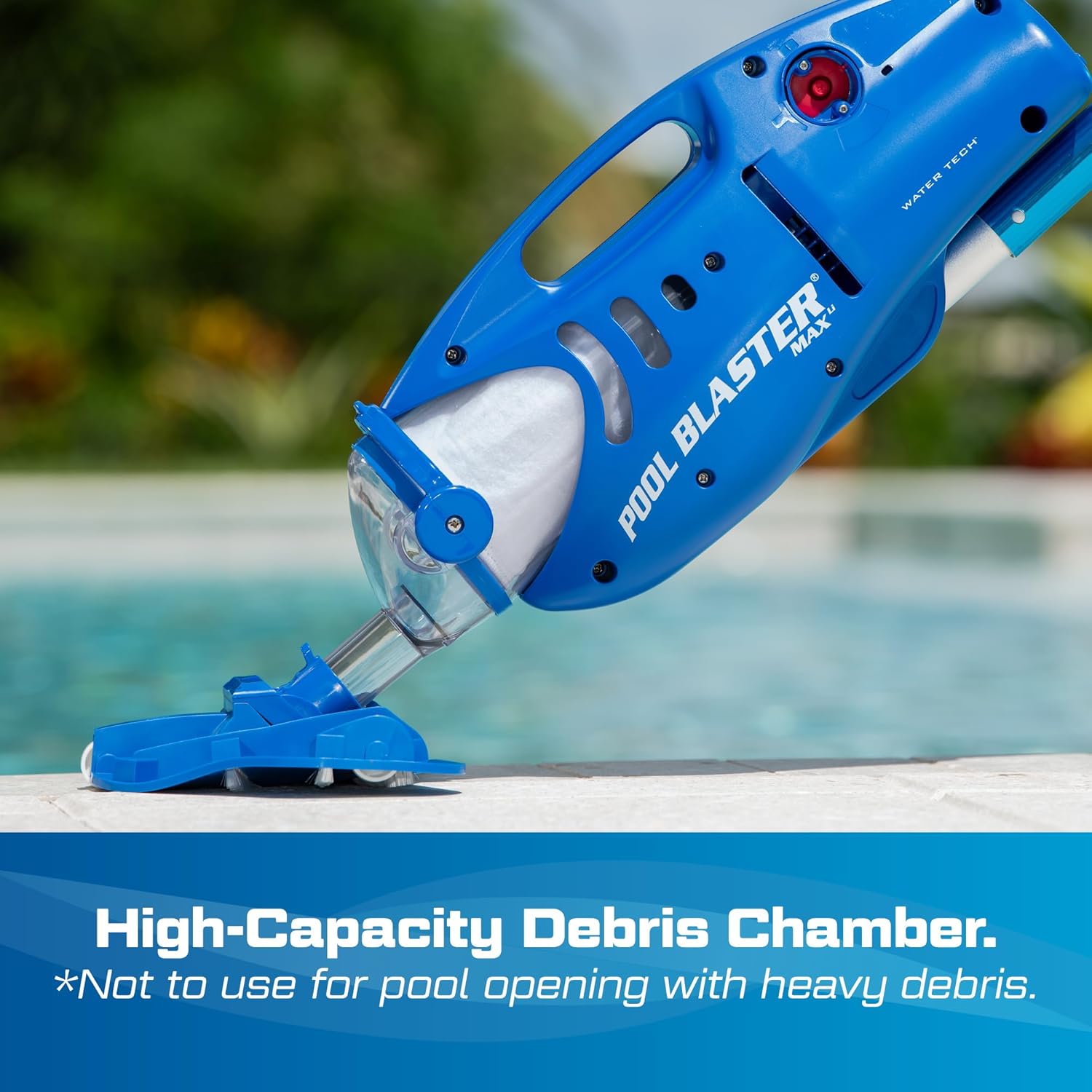 Water Tech jardinito Max Li Aspirateur de piscine, aspirateur de piscine sans fil avec moteur P30, aspirateur à main pour piscine et spa